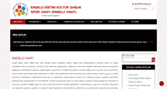 Desktop Screenshot of engellivakfi.org