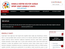 Tablet Screenshot of engellivakfi.org